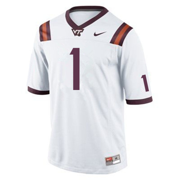 Men #1 Isaiah Ford Virginia Tech Hokies College Football Jerseys Sale-Maroon